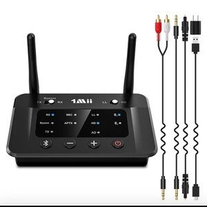 1Mii B03 Bluetooth 5.3 Transmitter Receiver for TV Home Stereo